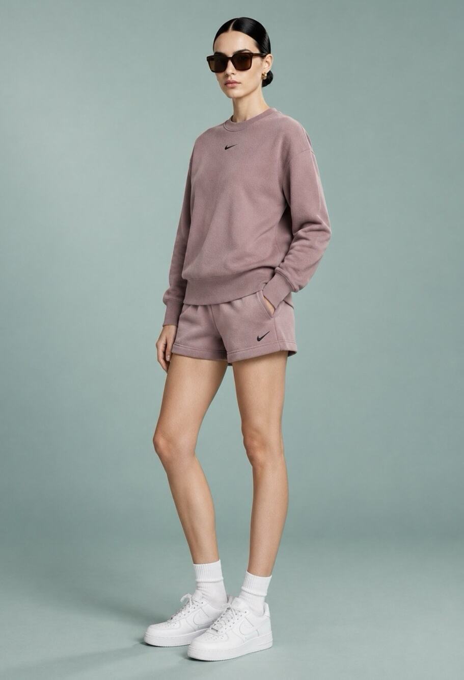 Nike Sportswear Phoenix Fleece Oversized Crew-Neck Sweatshirt Womens Size L